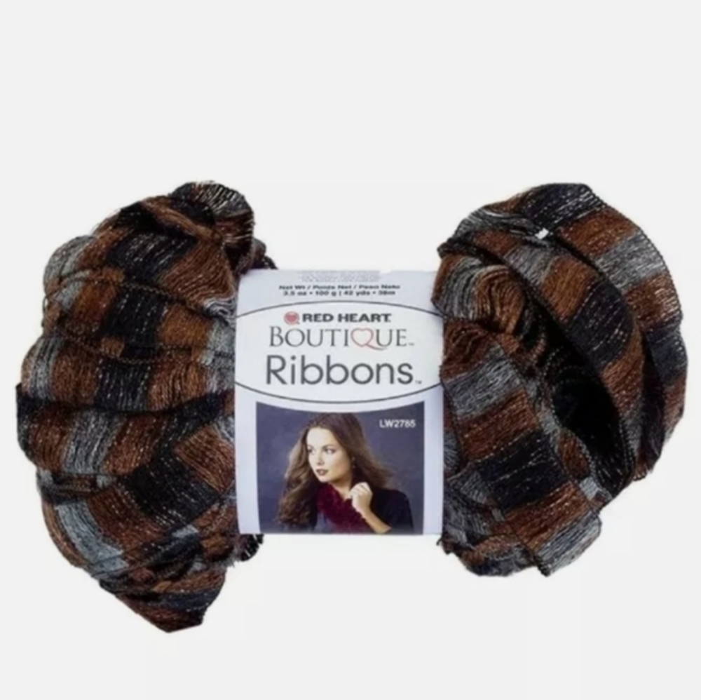 1 Skeins RIBBON YARN Red Heart boutique Chic LUX